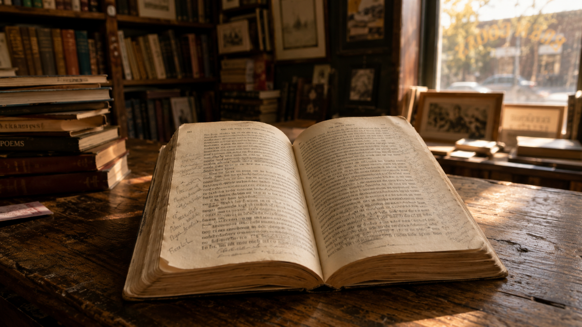 The Book Someone Loved Before Me, stock image, photo: AI-generated